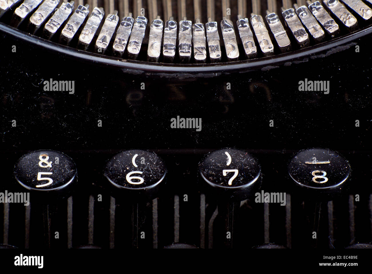 antique dusty typewriter Stock Photo