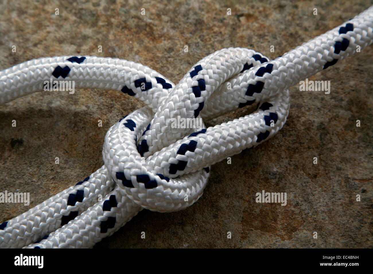 bowline, special knot for sailing and chlimbing Stock Photo Alamy