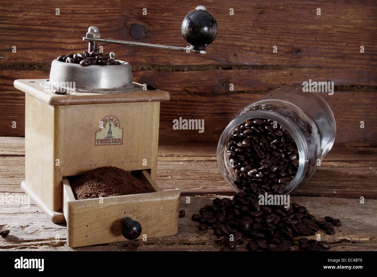 old Coffee mill Stock Photo