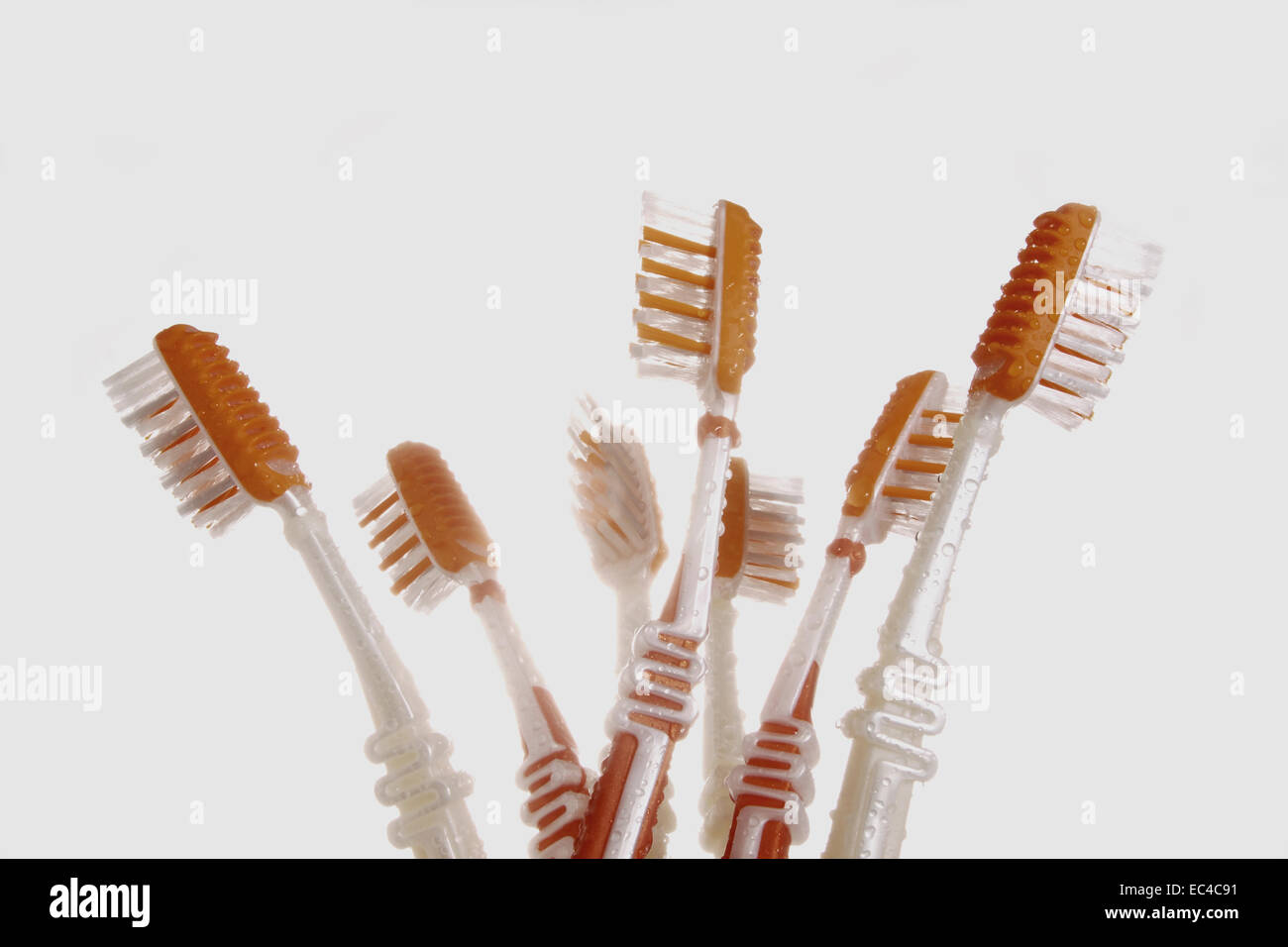 toothbrushes Stock Photo
