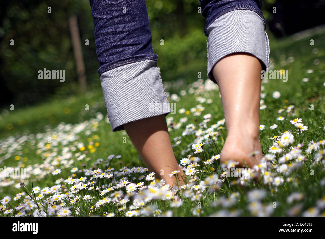 barefoot Stock Photo