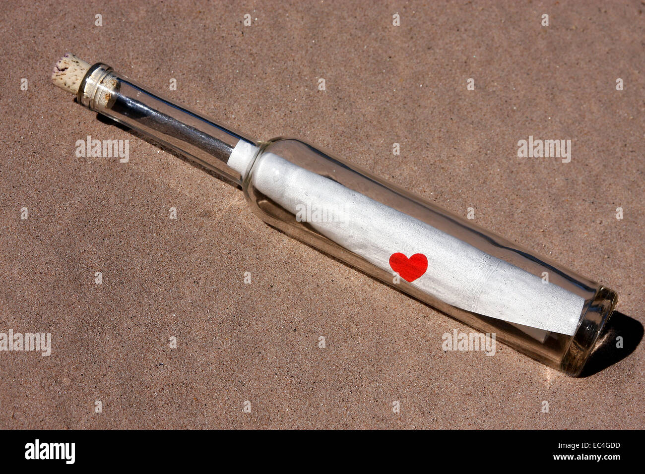 bottle post Stock Photo