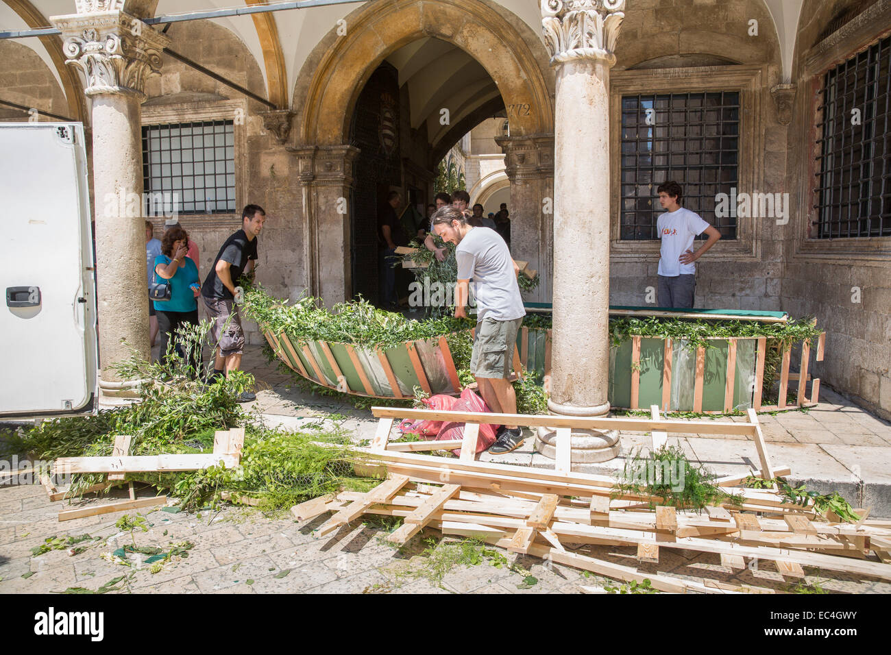 The wedding of Fabiola Beracasa and Jason Beckman in the Sponza Palace ...