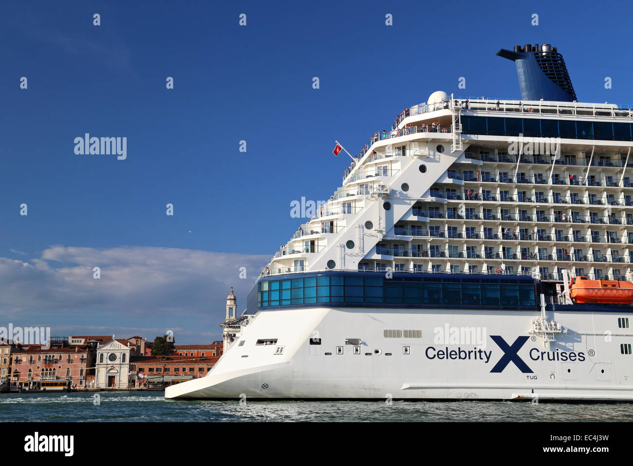 Big cruise ship in Venice, Celebrity Silhouette Stock Photo