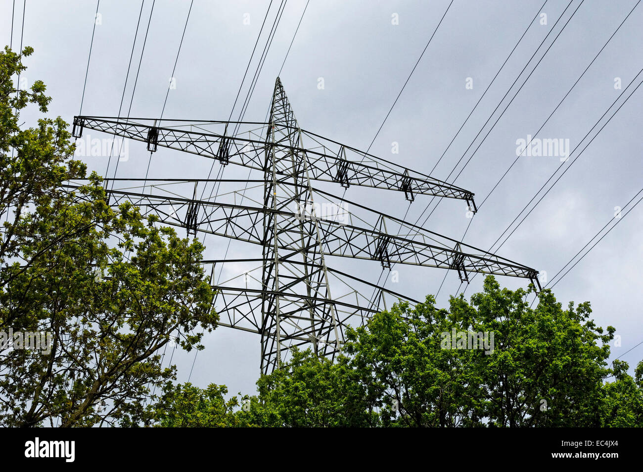 Power supply line Stock Photo Alamy