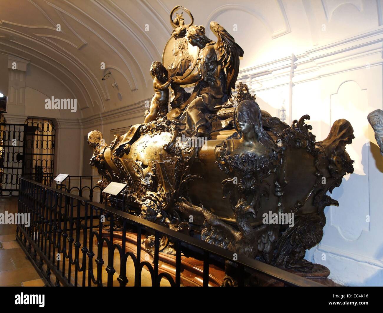 In the Imperial crypt, the burial site of the Habsburgs Stock Photo - Alamy