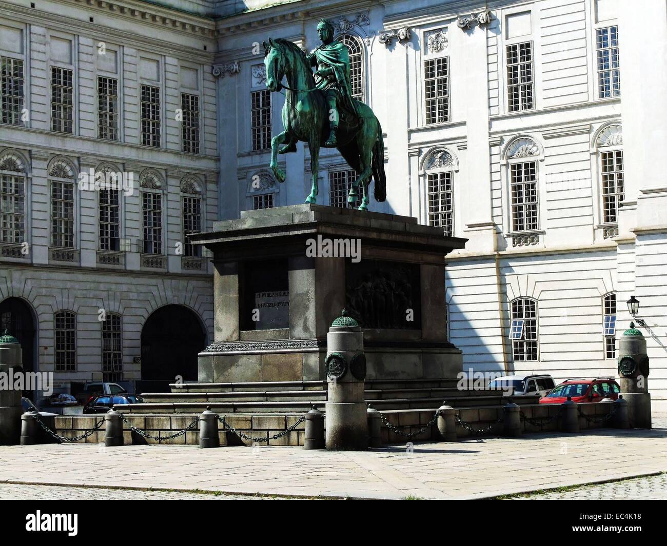 Equestrian statue, monument of Emperor Joseph II Stock Photo - Alamy