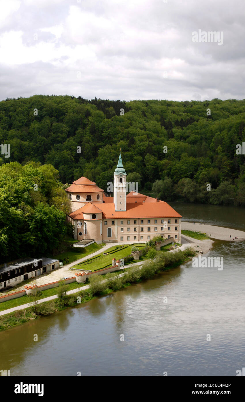 Monastery Weltenburg, Danube, Bavaria Stock Photo