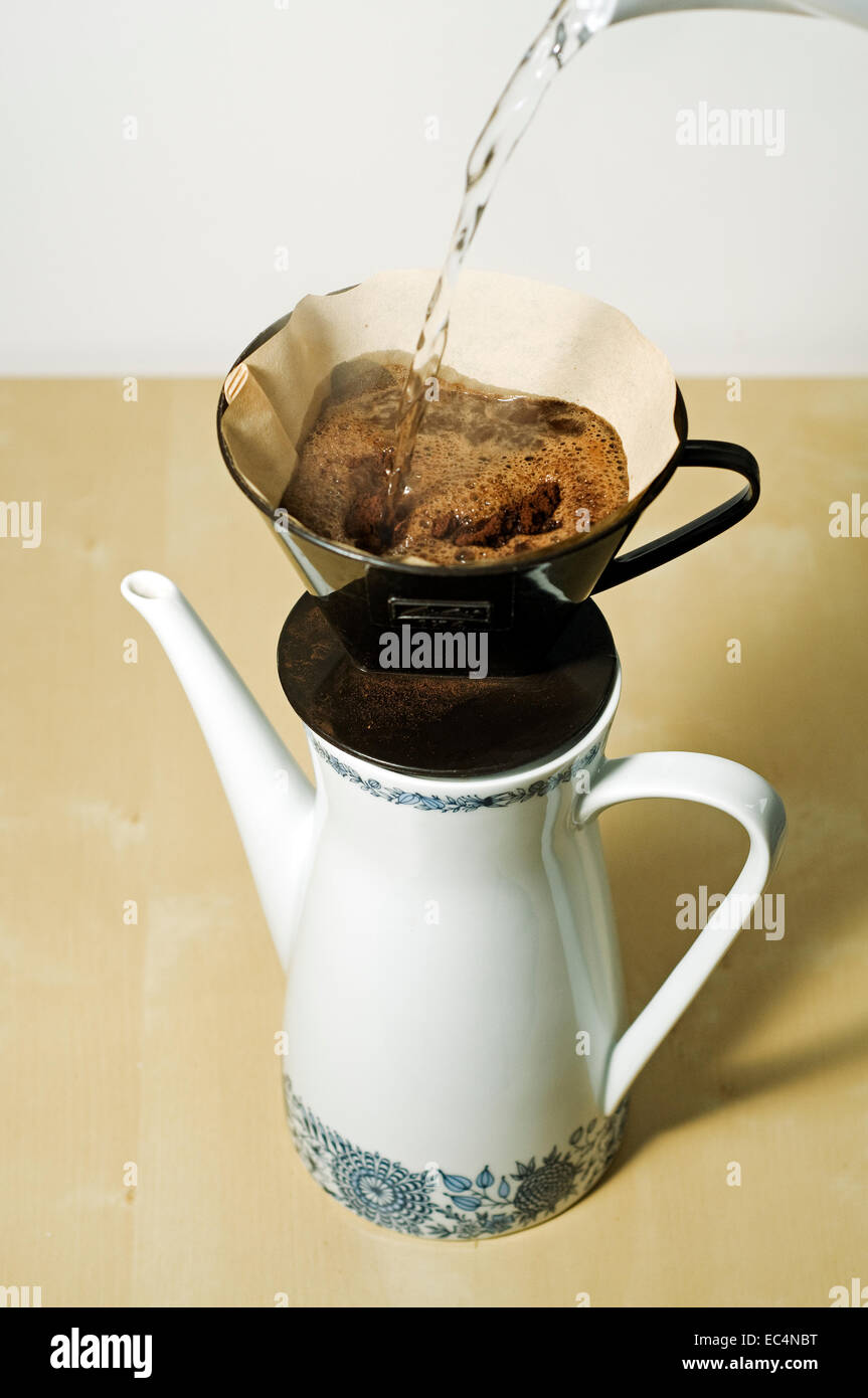 drip brew coffee Stock Photo