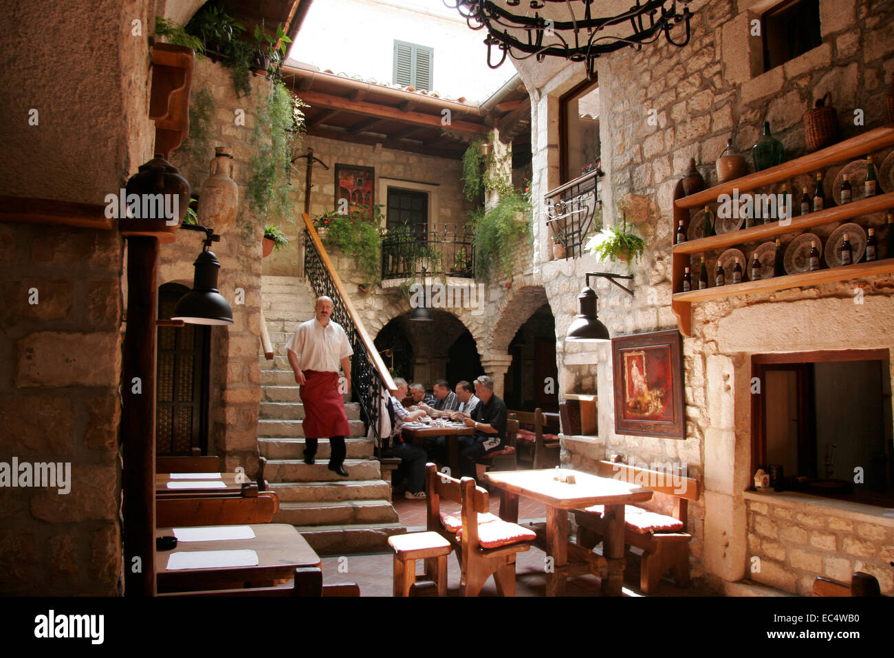 Croatia, Kvarner, Insel Rab, Restaurant Santa Maria Altstadt Rab Stock  Photo - Alamy