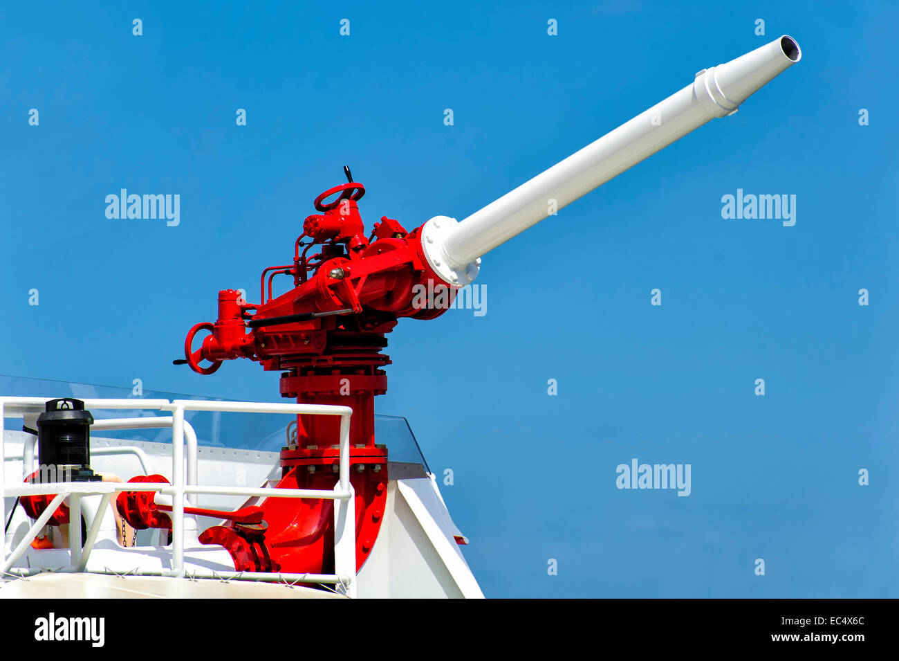 Water cannon a rescue cruiser Stock Photo Alamy
