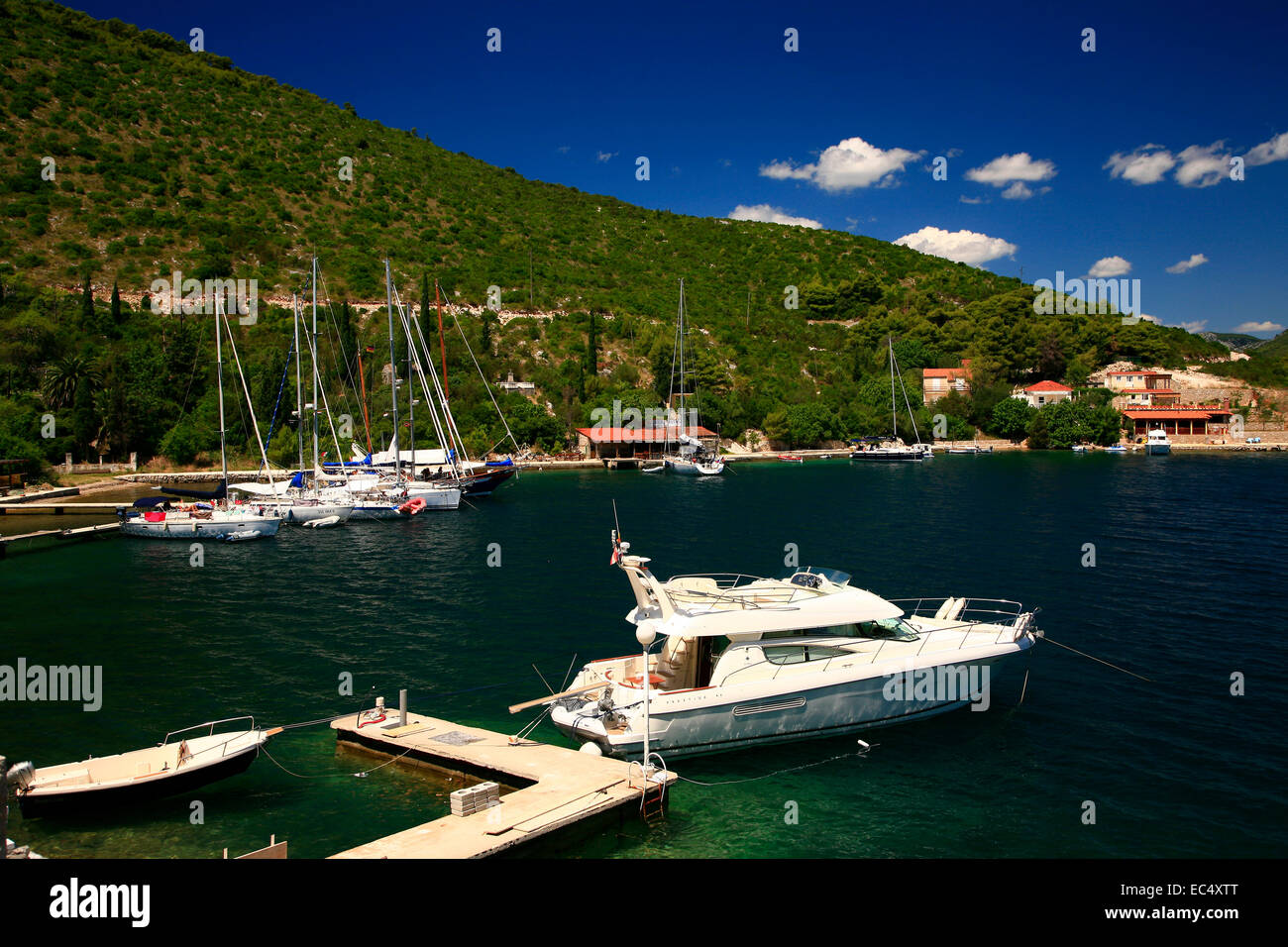 Croatia, Sued-Dalmatien, Insel Peljesac, Bucht Kobas, Luka's Taverna ...