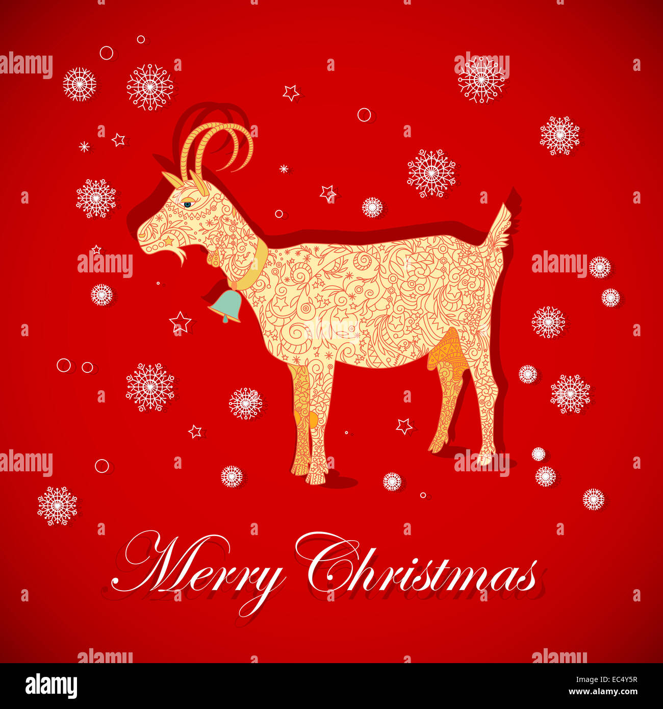 Christmas goat Stock Photo