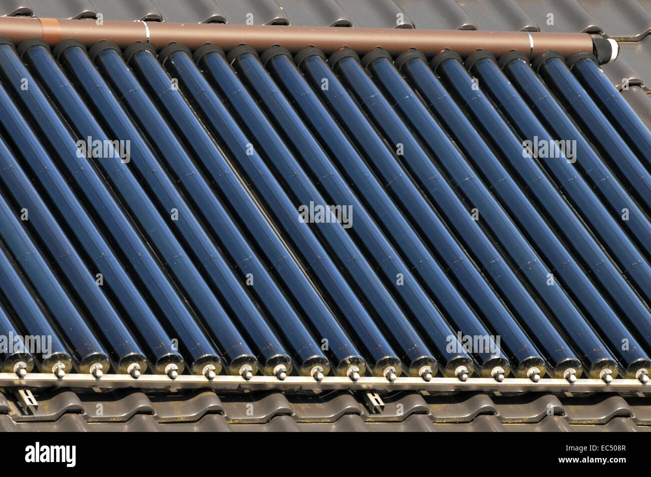 Vacuum tube collector Stock Photo