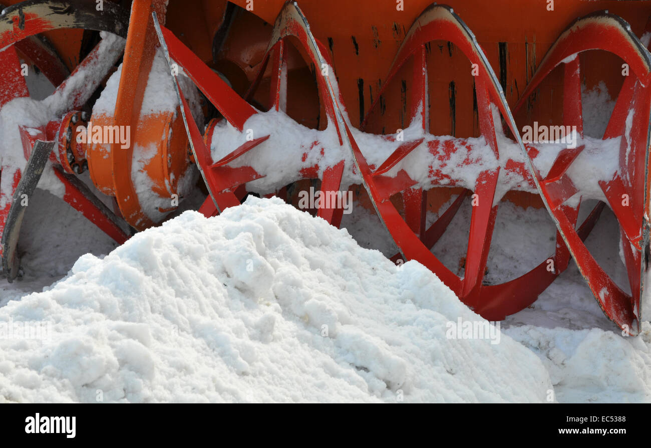 Snow blower Stock Photo