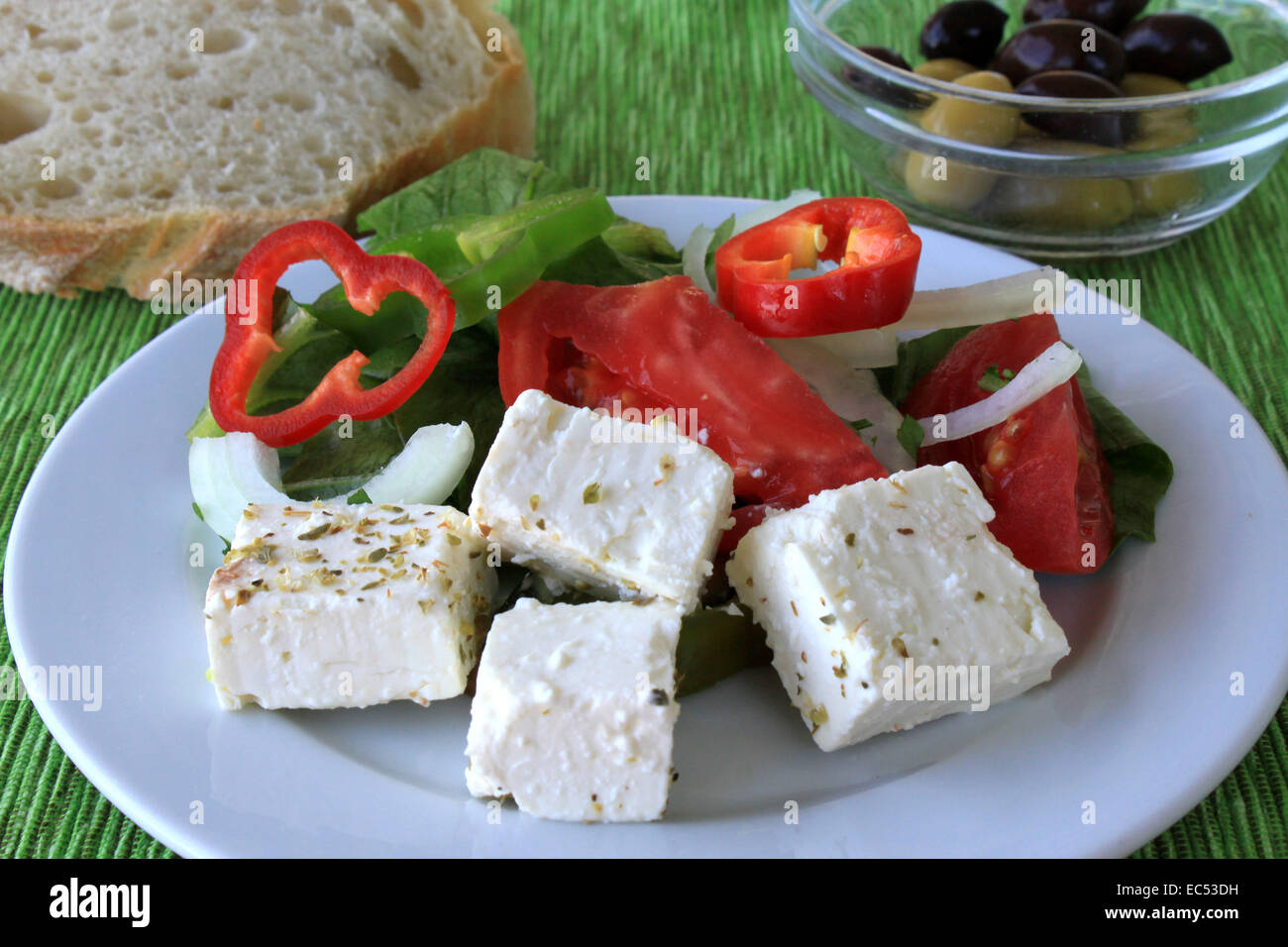 Ancient Greek feta cheese Stock Photo Alamy
