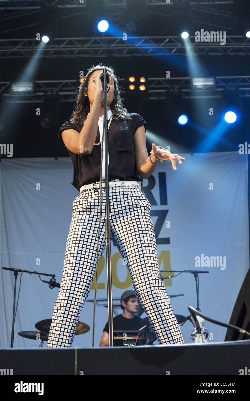 Alunageorge at Pori Jazz 2014 Stock Photo - Alamy