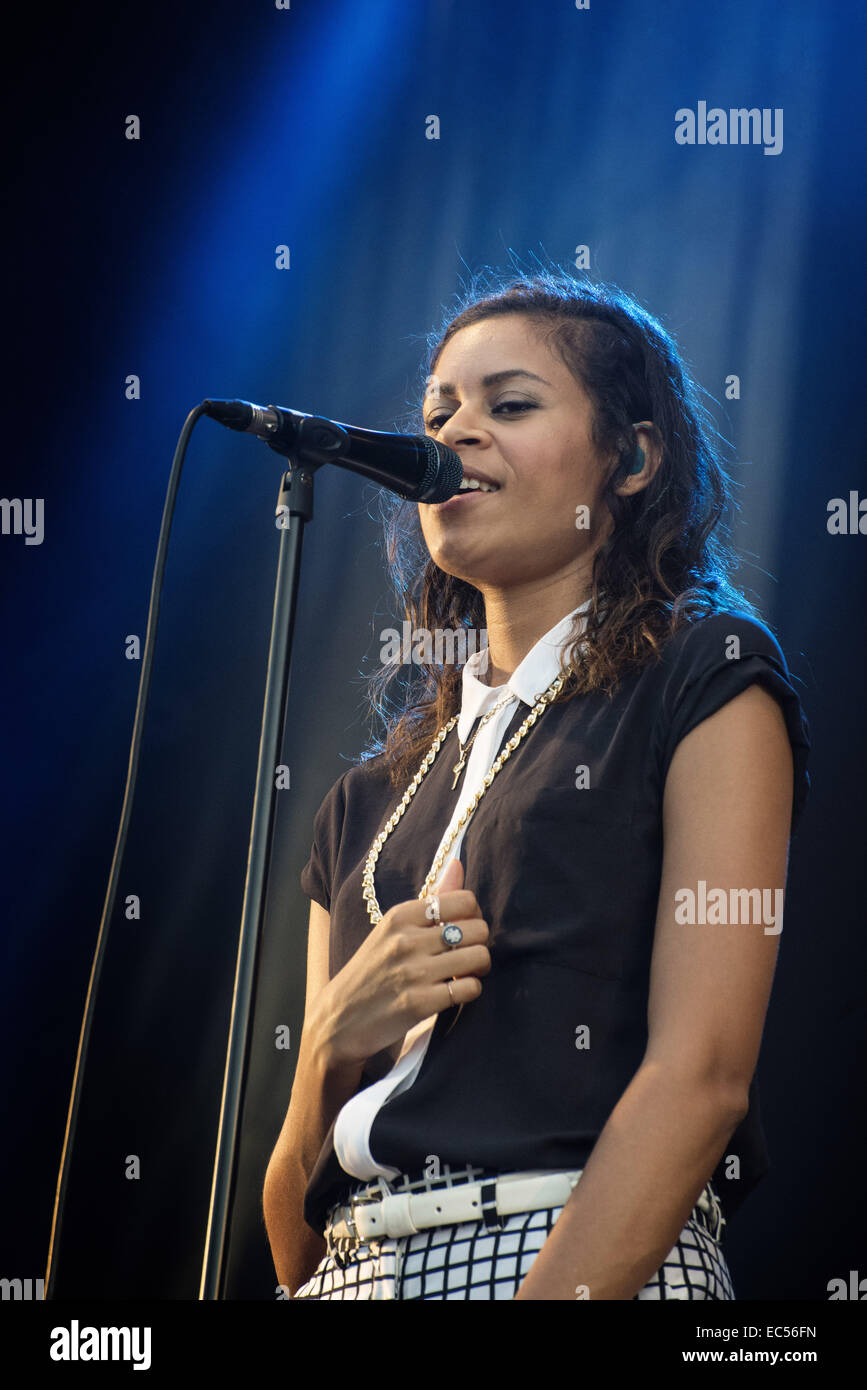 Alunageorge at Pori Jazz 2014 Stock Photo - Alamy