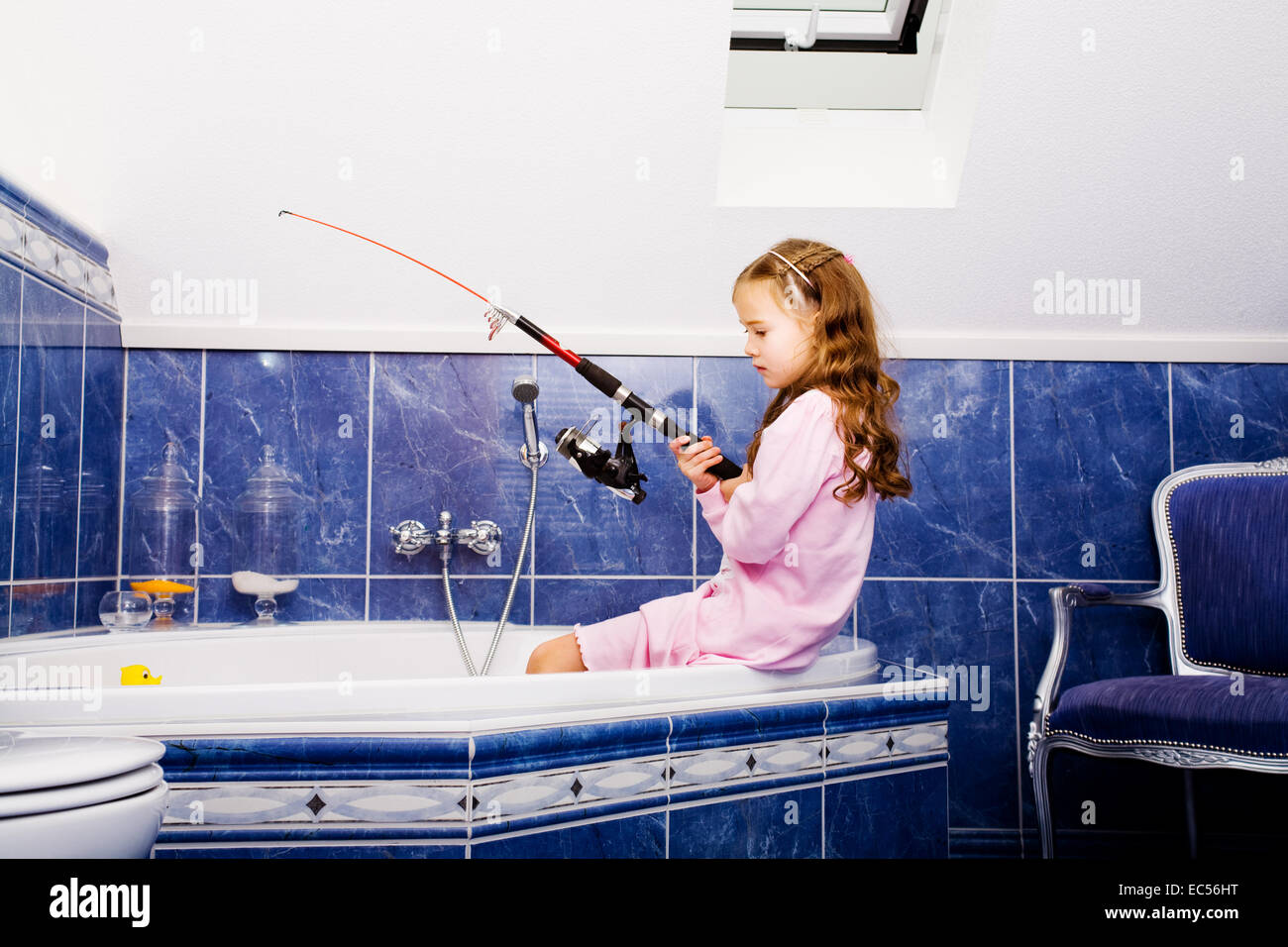 bathtub fishing pole