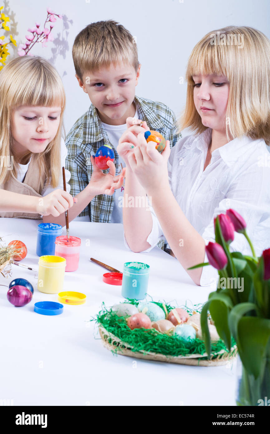 Kids hand painting hi-res stock photography and images - Alamy
