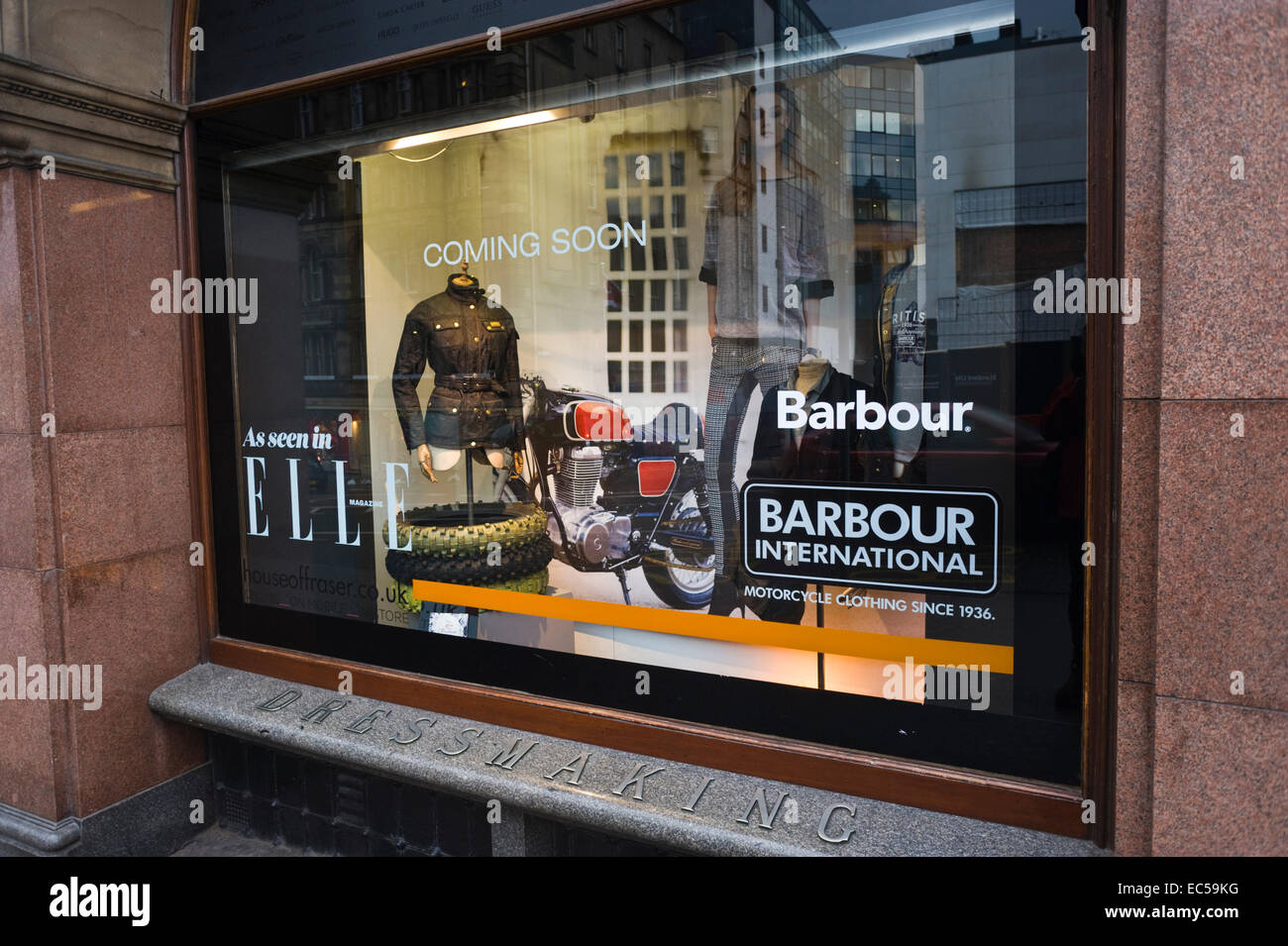 JENNERS department store Barbour window display in Edinburgh Scotland UK  Stock Photo - Alamy