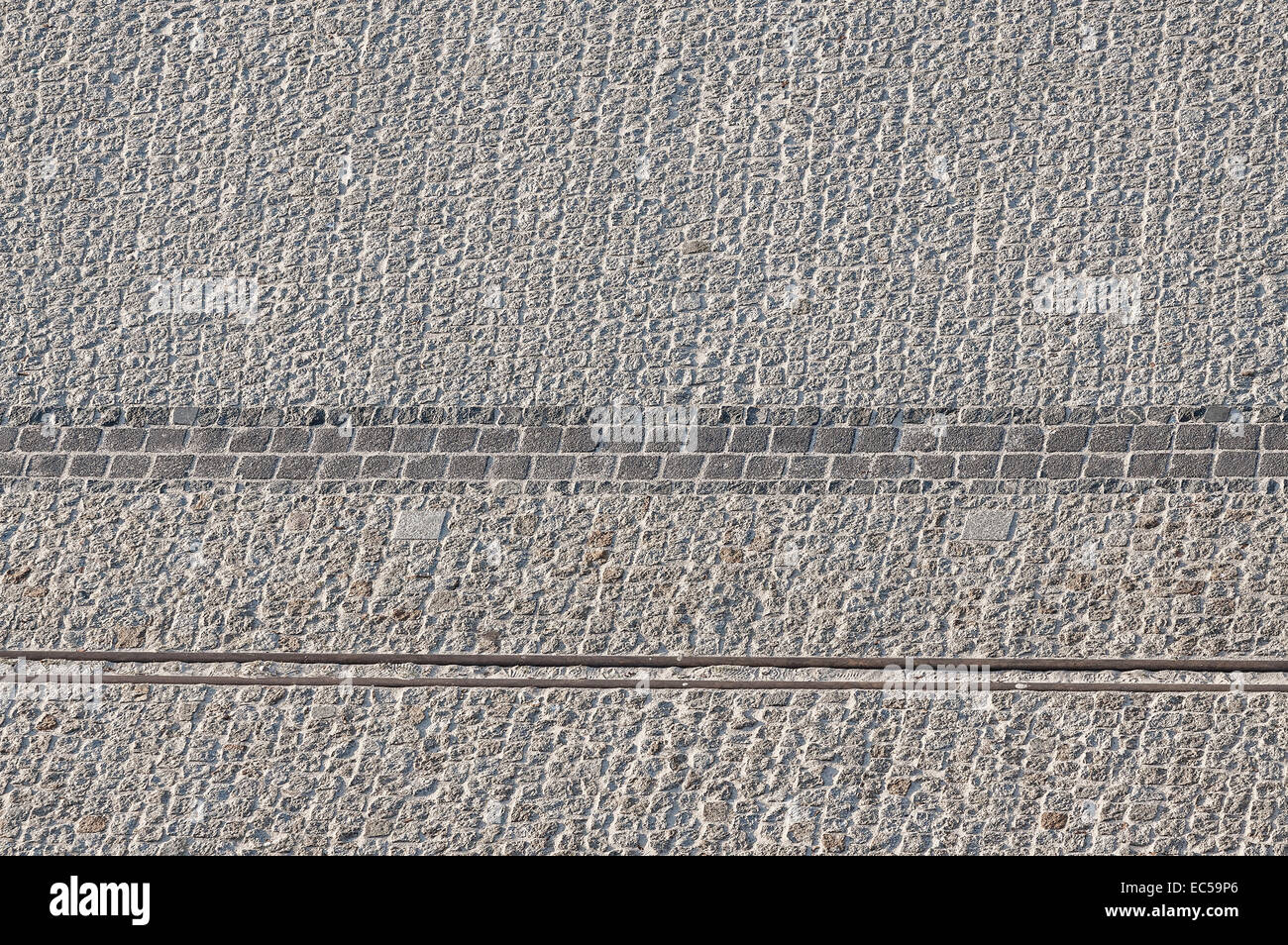 Tiled pavement aerial view, background or texture. Stock Photo