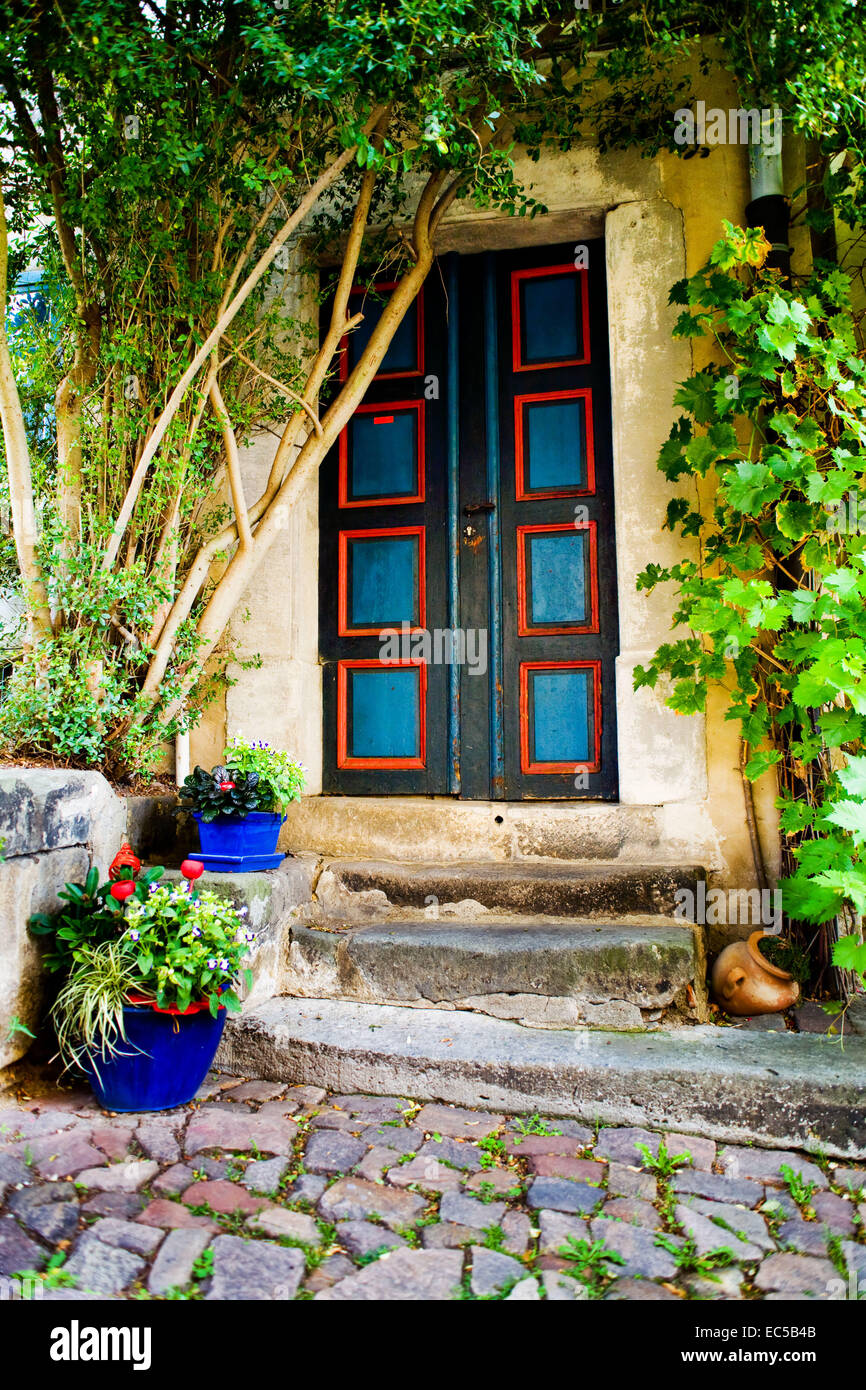 Town Meissen near Dresden Doors in Meissen Stock Photo Alamy