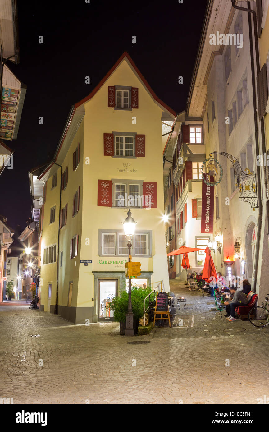 Old town Baden, Kanton Aargau, Switzerland. Stock Photo