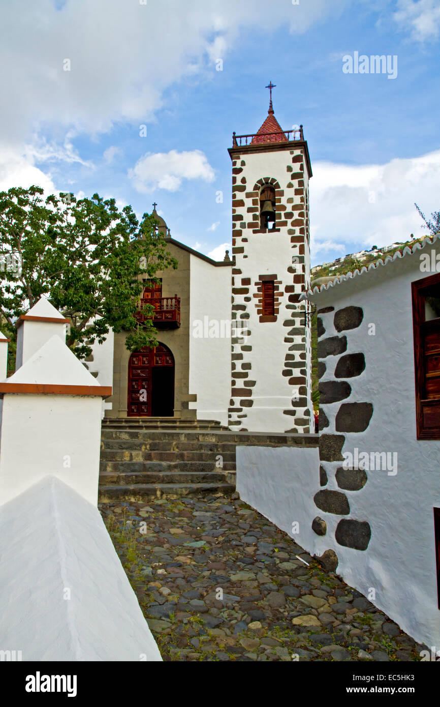 Church of Nuestra Senora de Las Angustias Tazacorte, La Palma, Spain Stock Photo