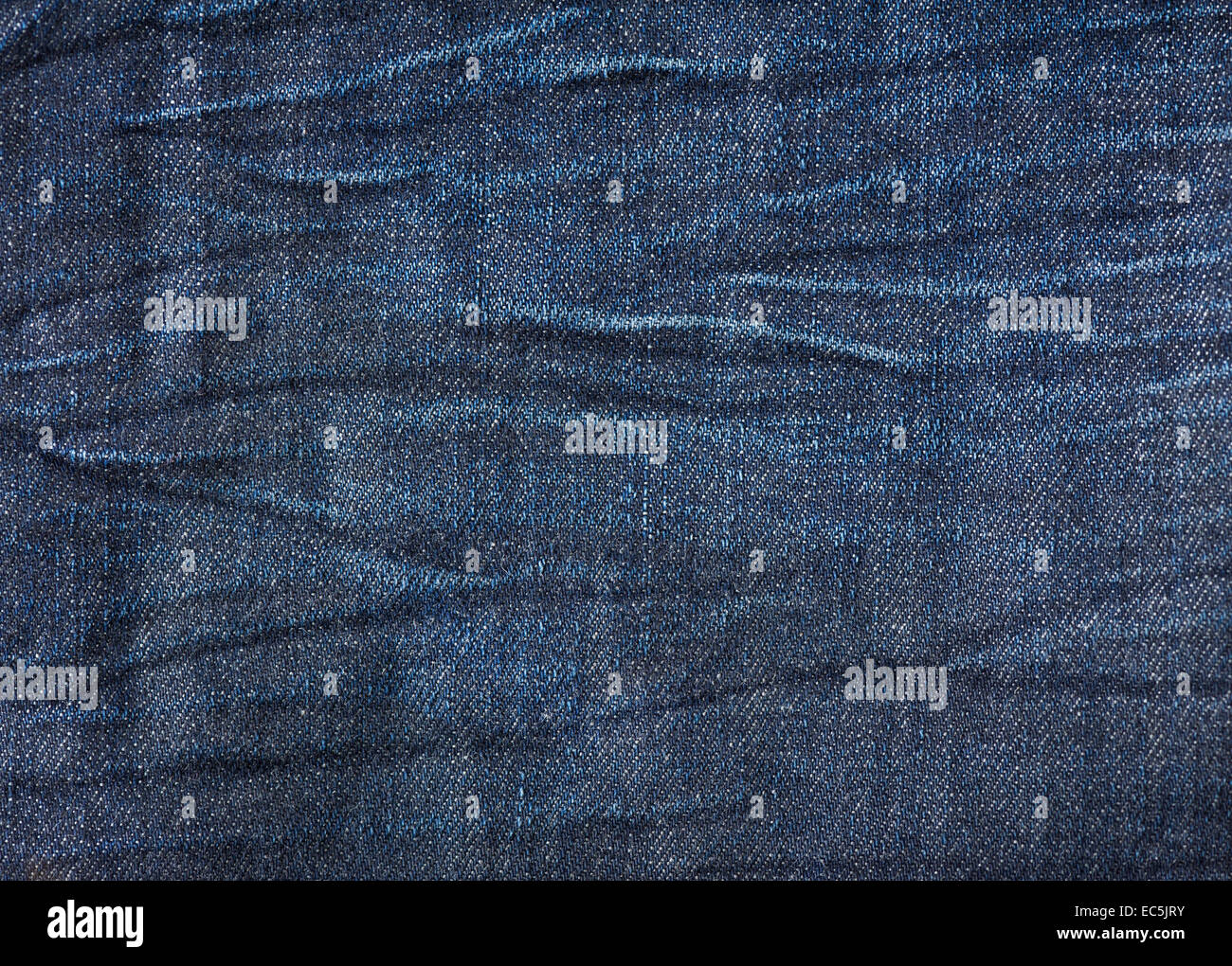 Navy blue jeans cloth textured pattern abstract Stock Photo