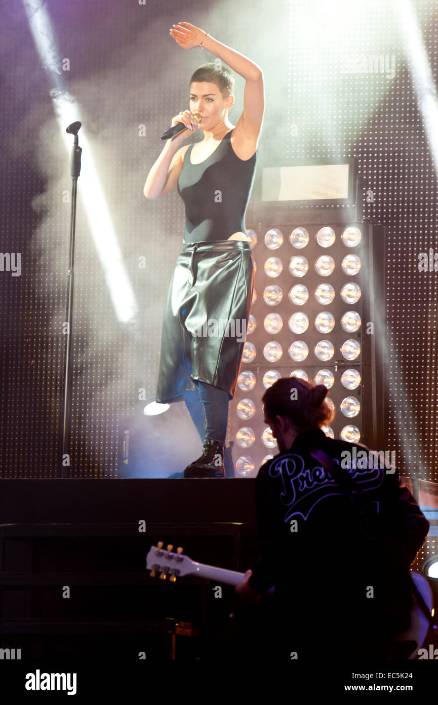  Foto zu Frida Gold live on Kiel Week 2014, June 29 Stock Photo - Alamy 