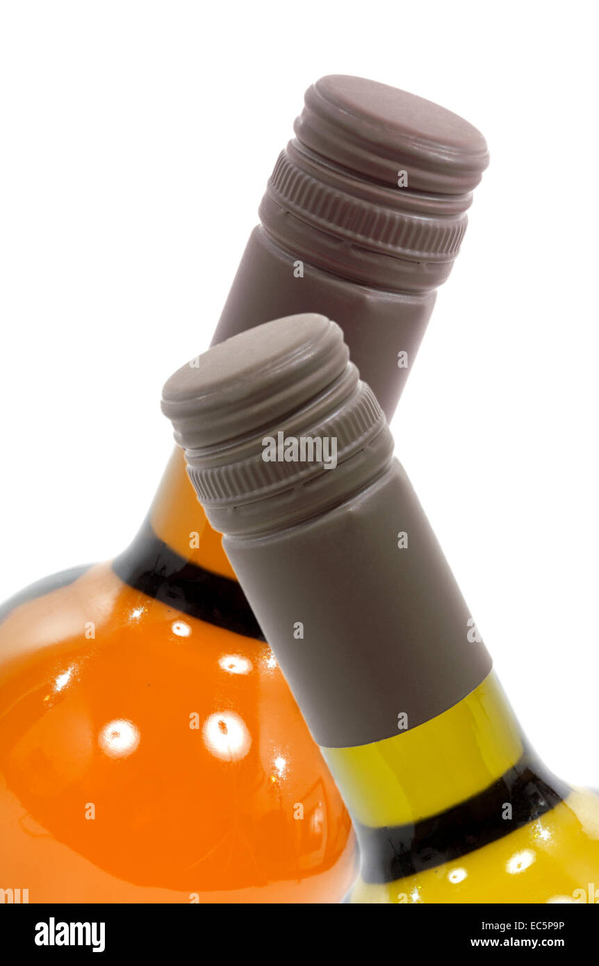 Wine bottle with screw cap Stock Photo