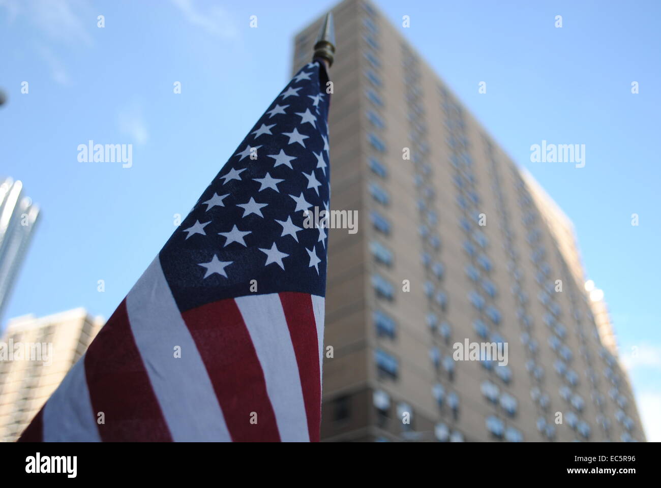 USA-Flagge, NYC, Manhattan, USA Stock Photo