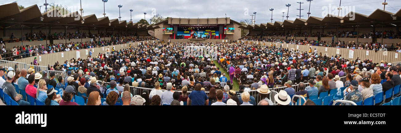 PANARAMA of the MAIN STAGE at the 56th MONTEREY JAZZ FESTIVAL Stock Photo