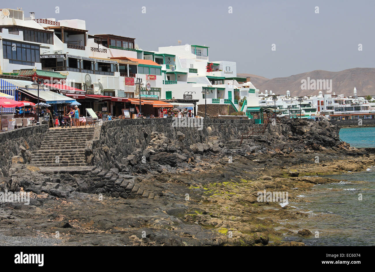 Old harbor in Playa Blanca, Lanzarote, Spain Stock Photo Alamy