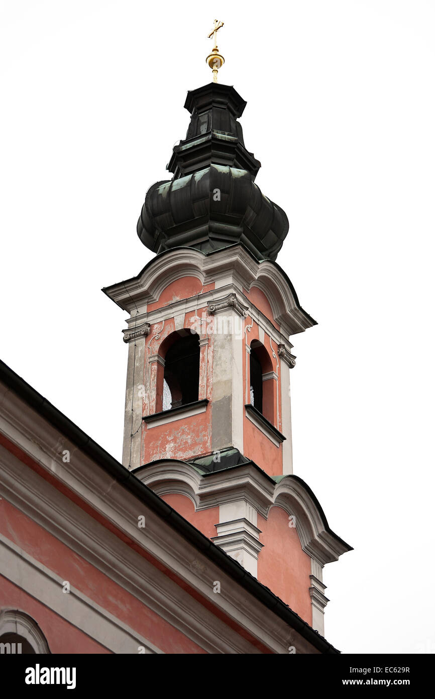 church Saint Michael on the Residenzplatz in Salzburg, Austria, Europe Stock Photo