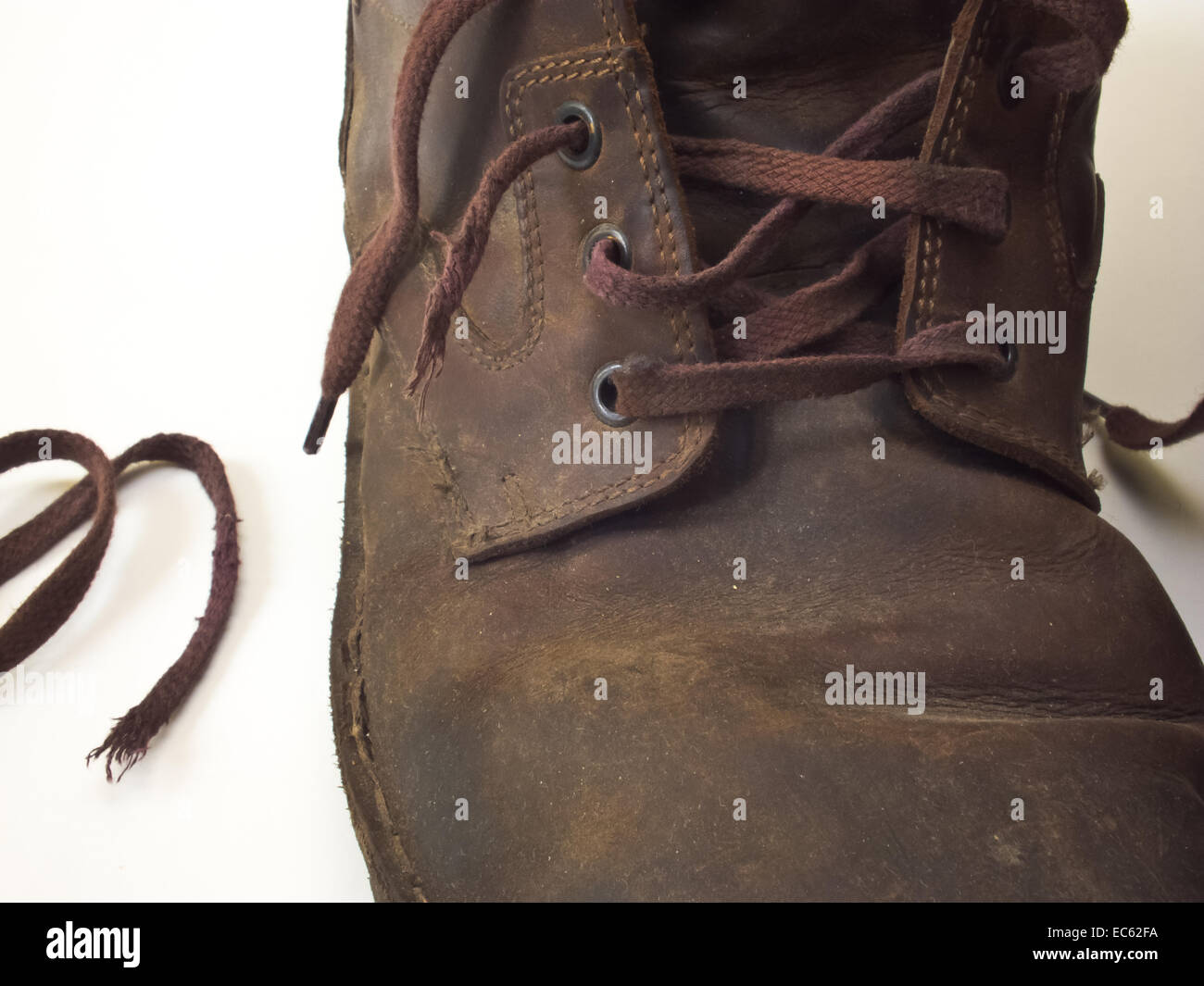 shoe laces Stock Photo