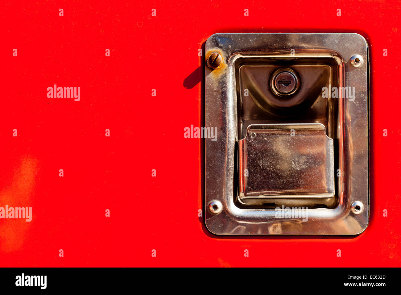 Capping Fire Rirser filler cap at a fire engine Stock Photo - Alamy