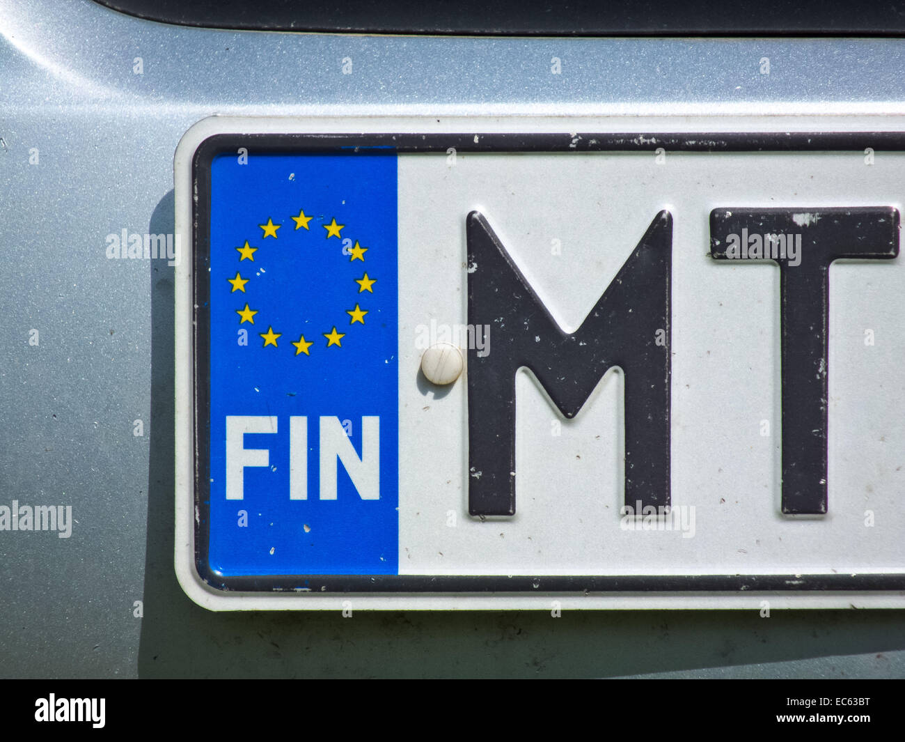 finnish license plate Stock Photo Alamy