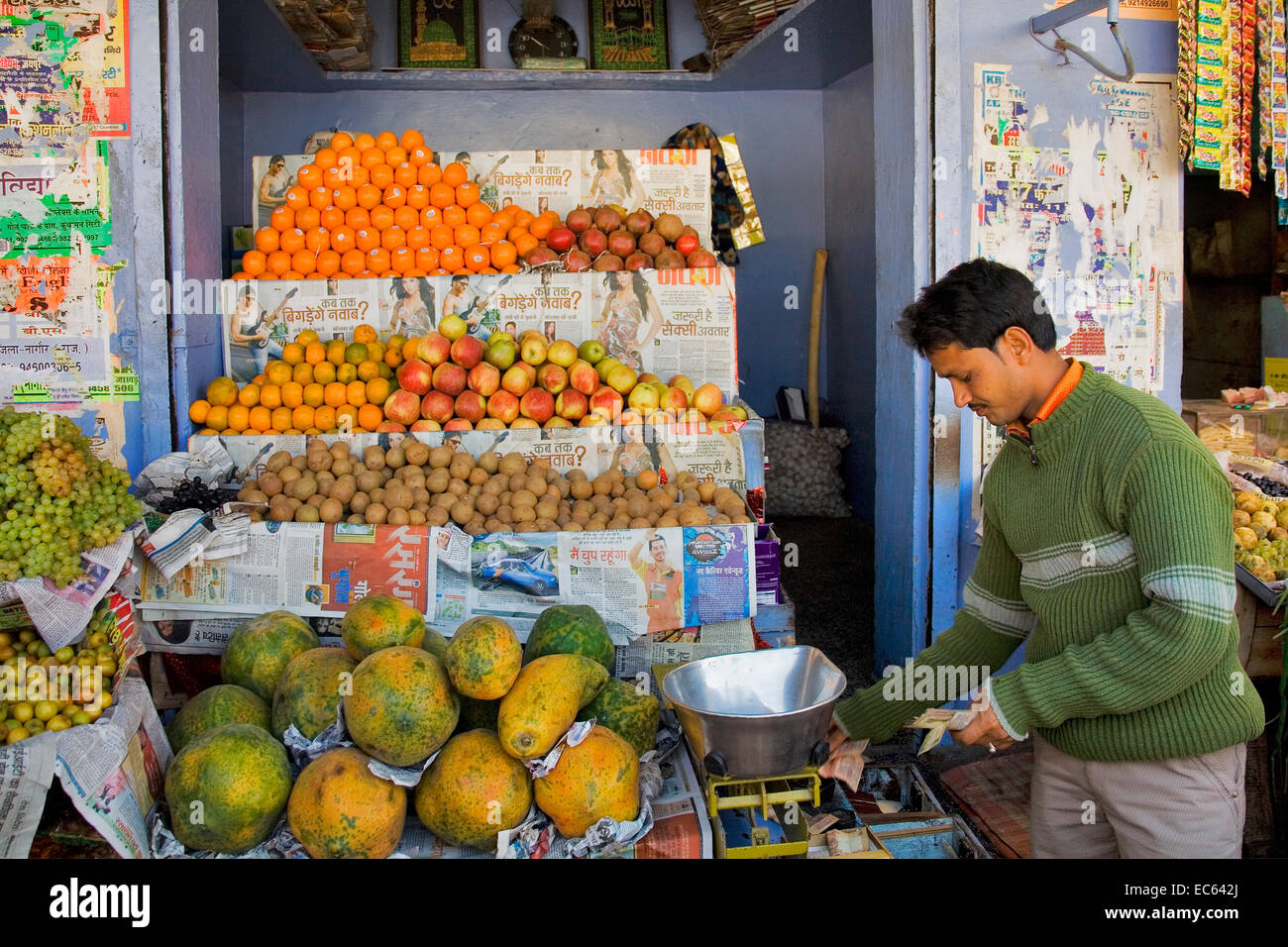 indian fruit market, North India, India, Asia Stock Photo Alamy