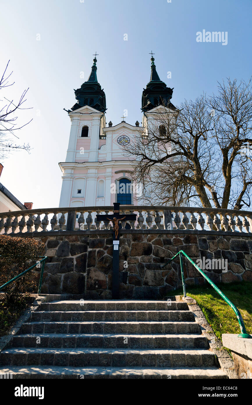pilgrimage church on the Pöstlingberg in Linz, Upper Austria, Austria, Europe Stock Photo