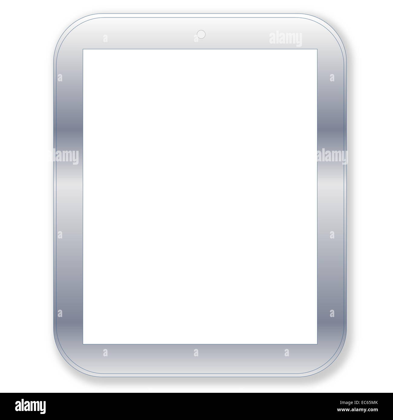 Gray Tablet Screen Grey tablet pc computer with blank screen in white background Stock ...