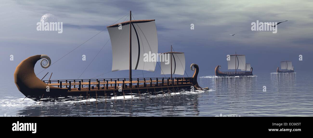 Three Ancient Roman Boats Reconstructed in 3D