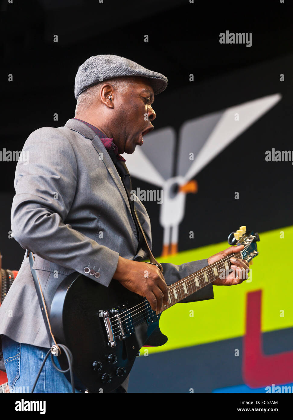 BOOKER T JONES preforms on the main stage at the MONTEREY JAZZ FESTIVAL Stock Photo