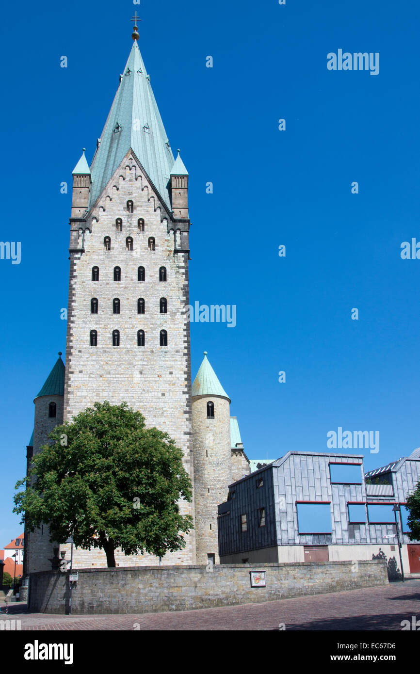 Paderborn Cathedral, Paderborn, Ostwestfalen Lippe region, North Rhine Westphalia, Germany, Europe Stock Photo