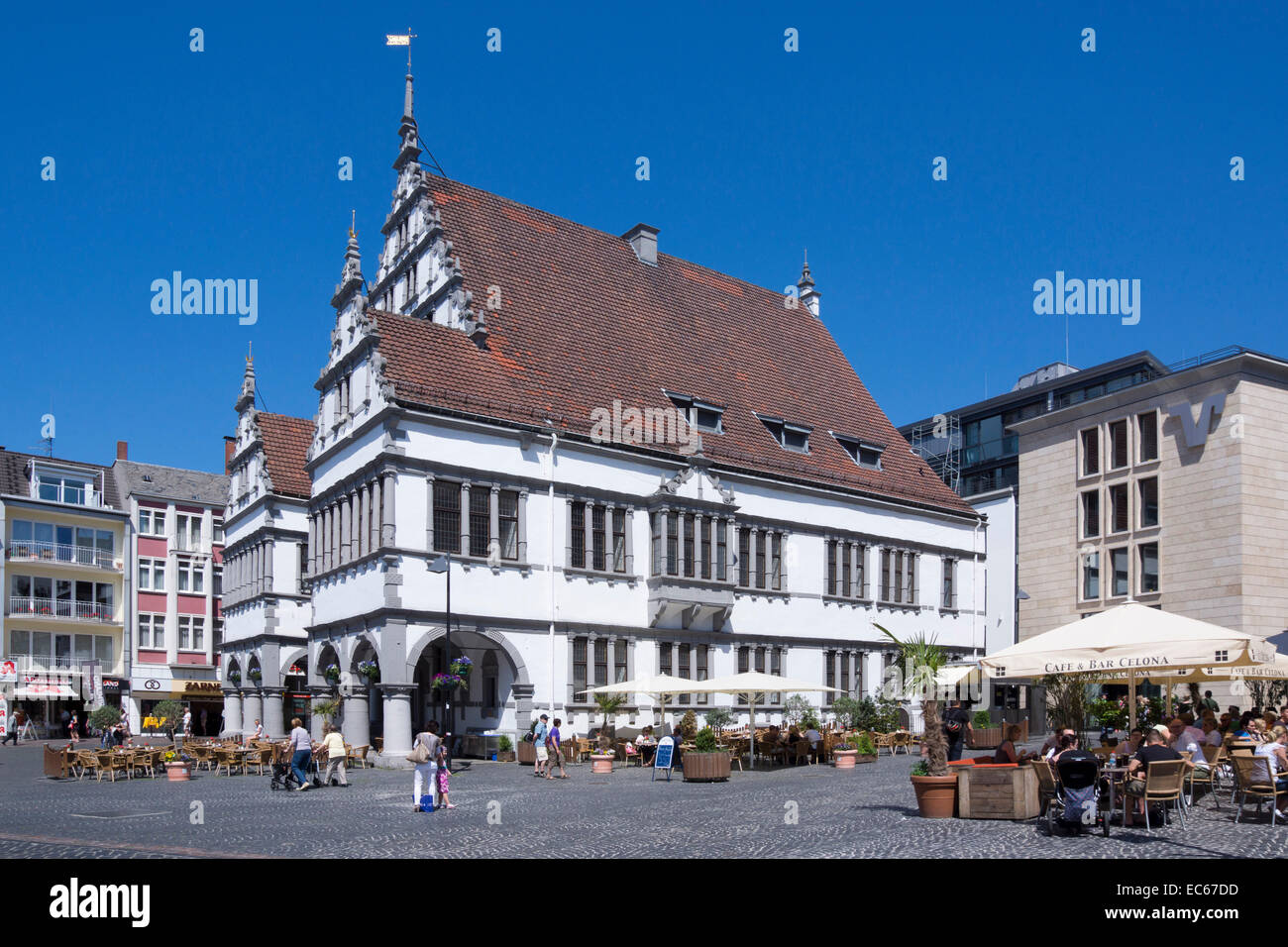 Town hall Paderborn, Ostwestfalen Lippe region, North Rhine Westphalia, Germany, Europe Stock Photo