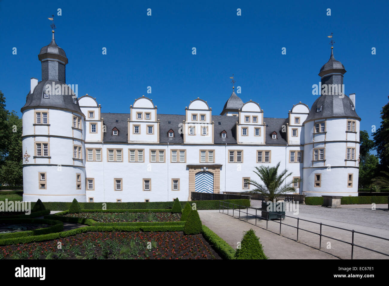 Schloss Neuhaus palace, Paderborn, Ostwestfalen Lippe region, North Rhine Westphalia, Germany, Europe Stock Photo