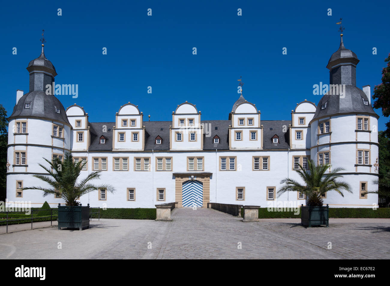 Schloss Neuhaus palace, Paderborn, Ostwestfalen Lippe region, North Rhine Westphalia, Germany, Europe Stock Photo