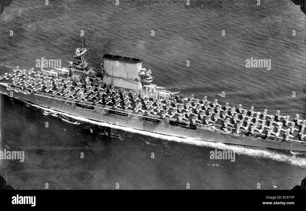CV3 USS Saratoga 15144 Stock Photo Alamy