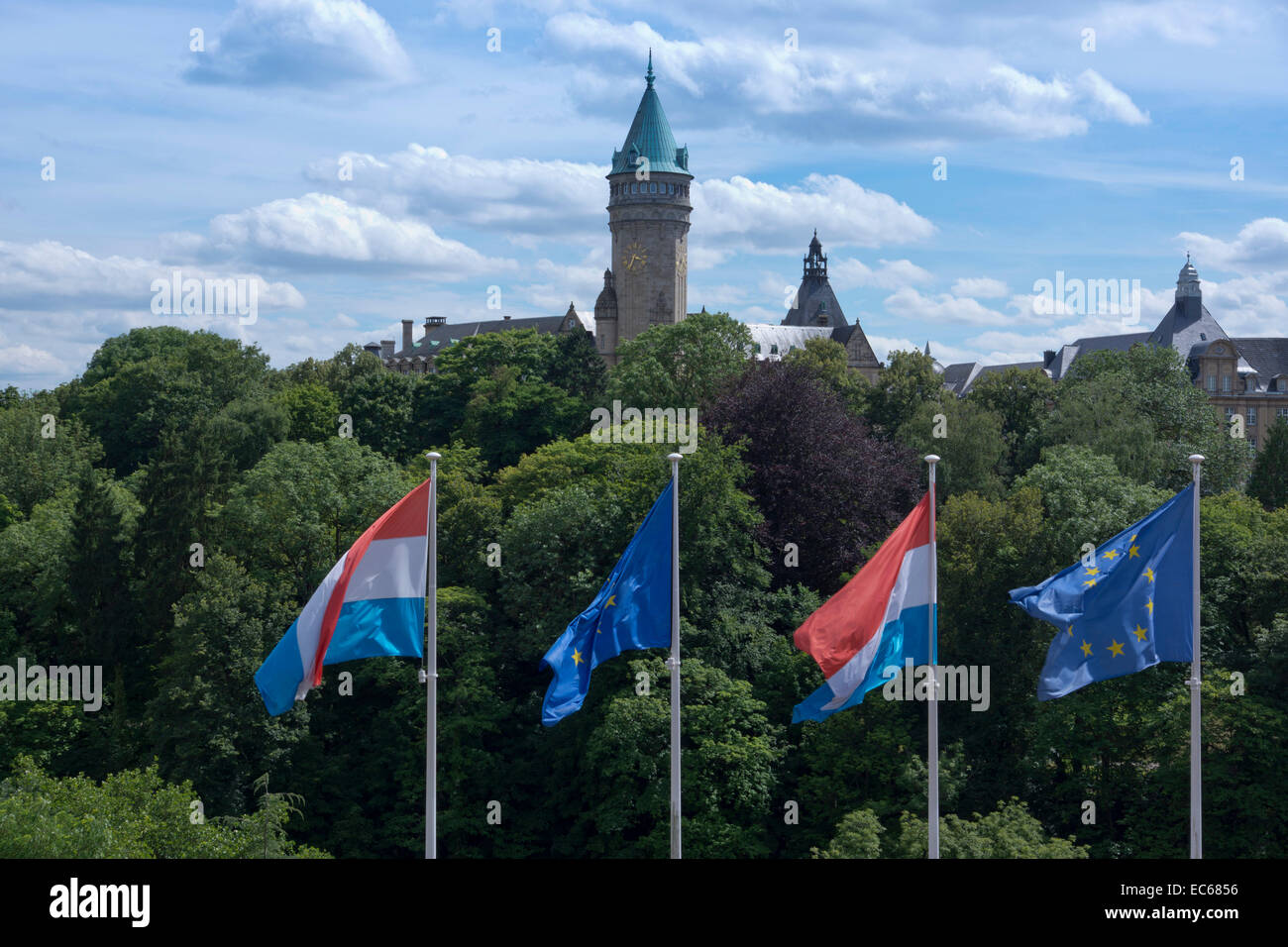 Banque et Caisse d Eparque de l Etat, Luxembourg City, Luxembourg, Europe Stock Photo